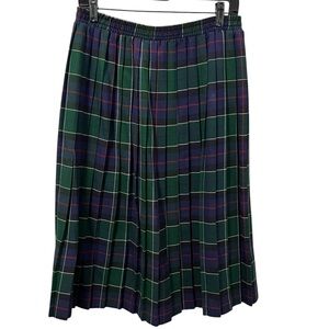 VINTAGE TARTAN PLEATED SKIRT